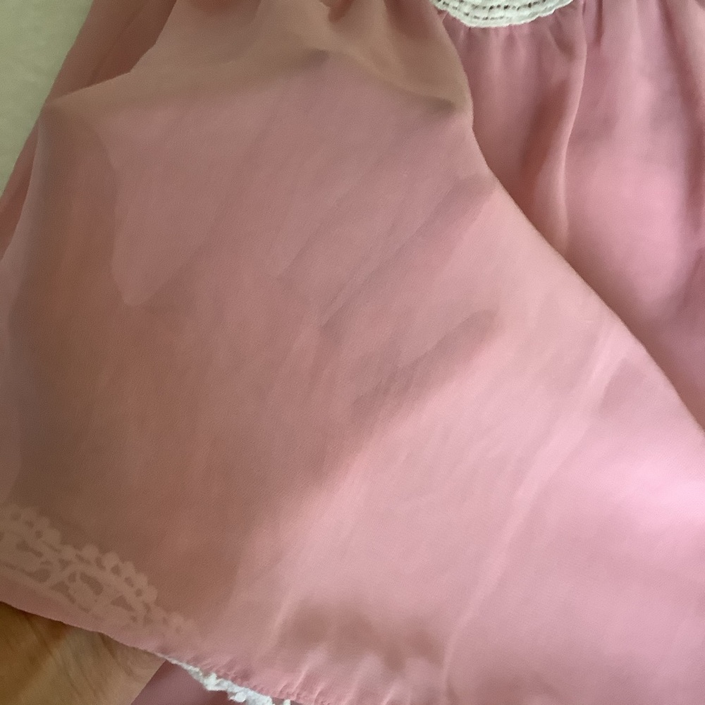 Pink & White Lace Top - Picture 5 of 9